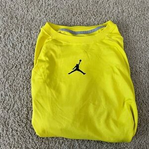 Jordan brand dri fit long sleeve xl mens. Neon nike great condition. Like new